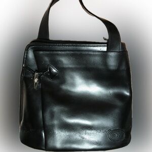 Vintage Longchamp Roseau Vintage Leather Crossbody Shoulder Handbag